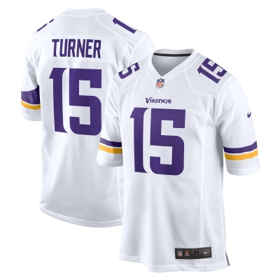 Men's Minnesota Vikings Dallas Turner  White Game Jersey 01