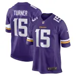 Men's Minnesota Vikings Dallas Turner Purple 2024 NFL Draft First Round Pick Player Game Jersey