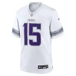 Men's Minnesota Vikings Dallas Turner White Alternate Game Player Jersey