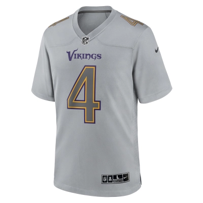 Men's Minnesota Vikings Dalvin Cook Gray Atmosphere Fashion Game Jersey 02