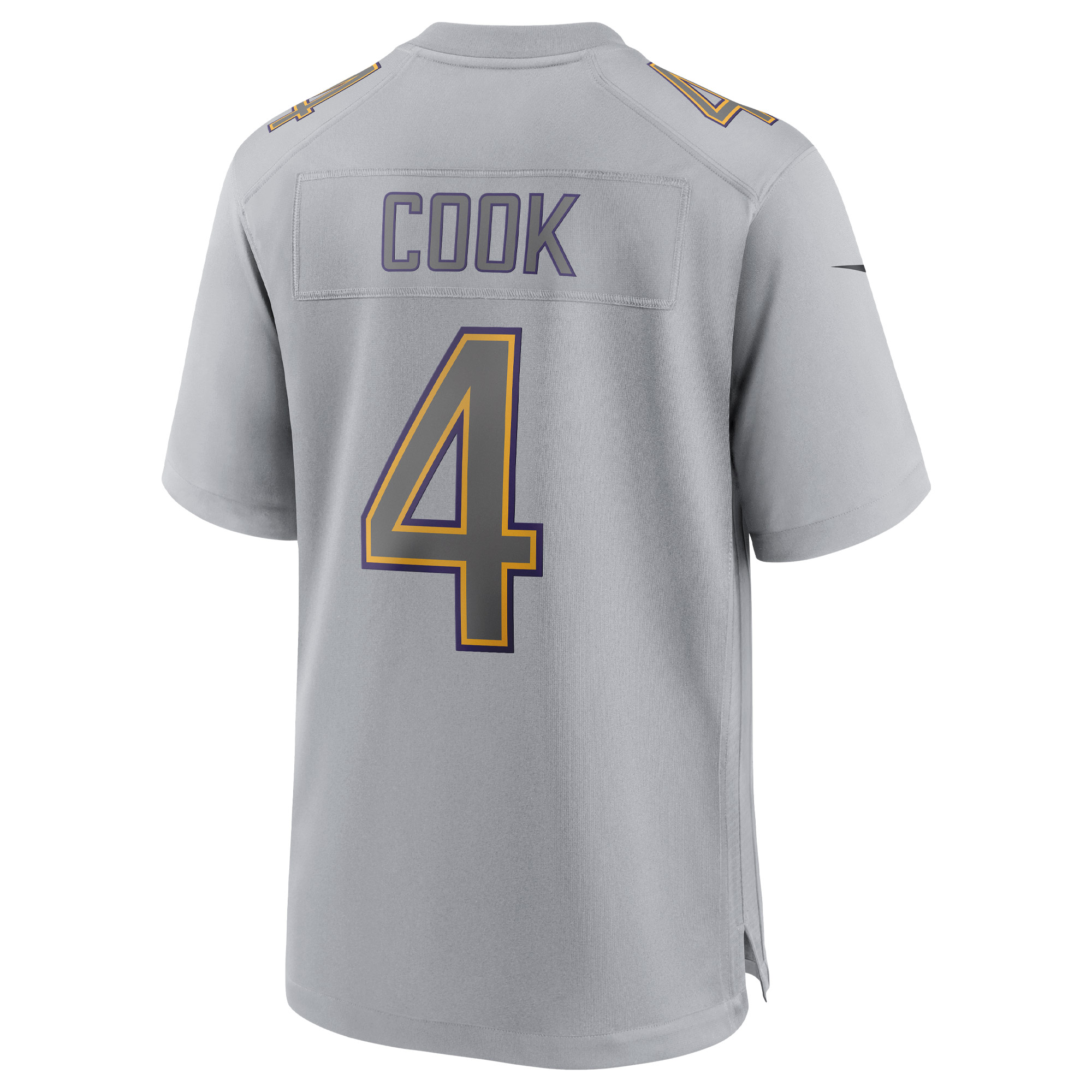 Men's Minnesota Vikings Dalvin Cook Gray Atmosphere Fashion Game Jersey