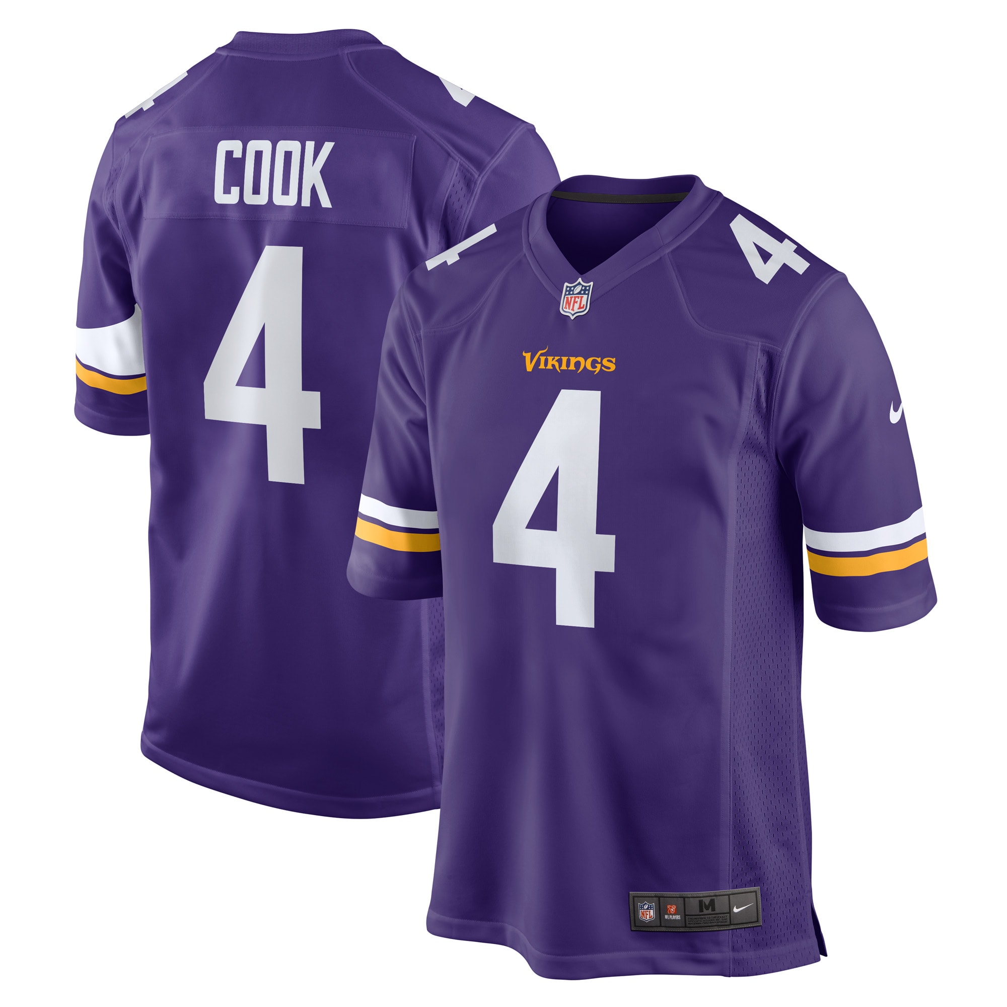 Men's Minnesota Vikings Dalvin Cook Purple Game Jersey