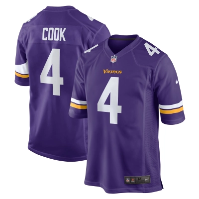 Men's Minnesota Vikings Dalvin Cook Purple Game Jersey 01