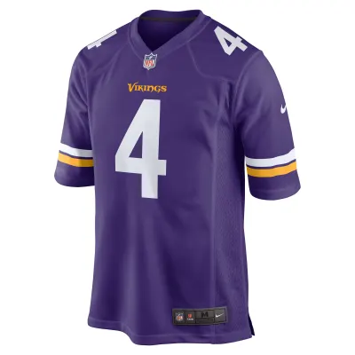 Men's Minnesota Vikings Dalvin Cook Purple Game Jersey 02