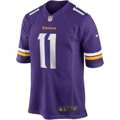 Men's Minnesota Vikings Daunte Culpepper Purple Game Retired Player Jersey 02