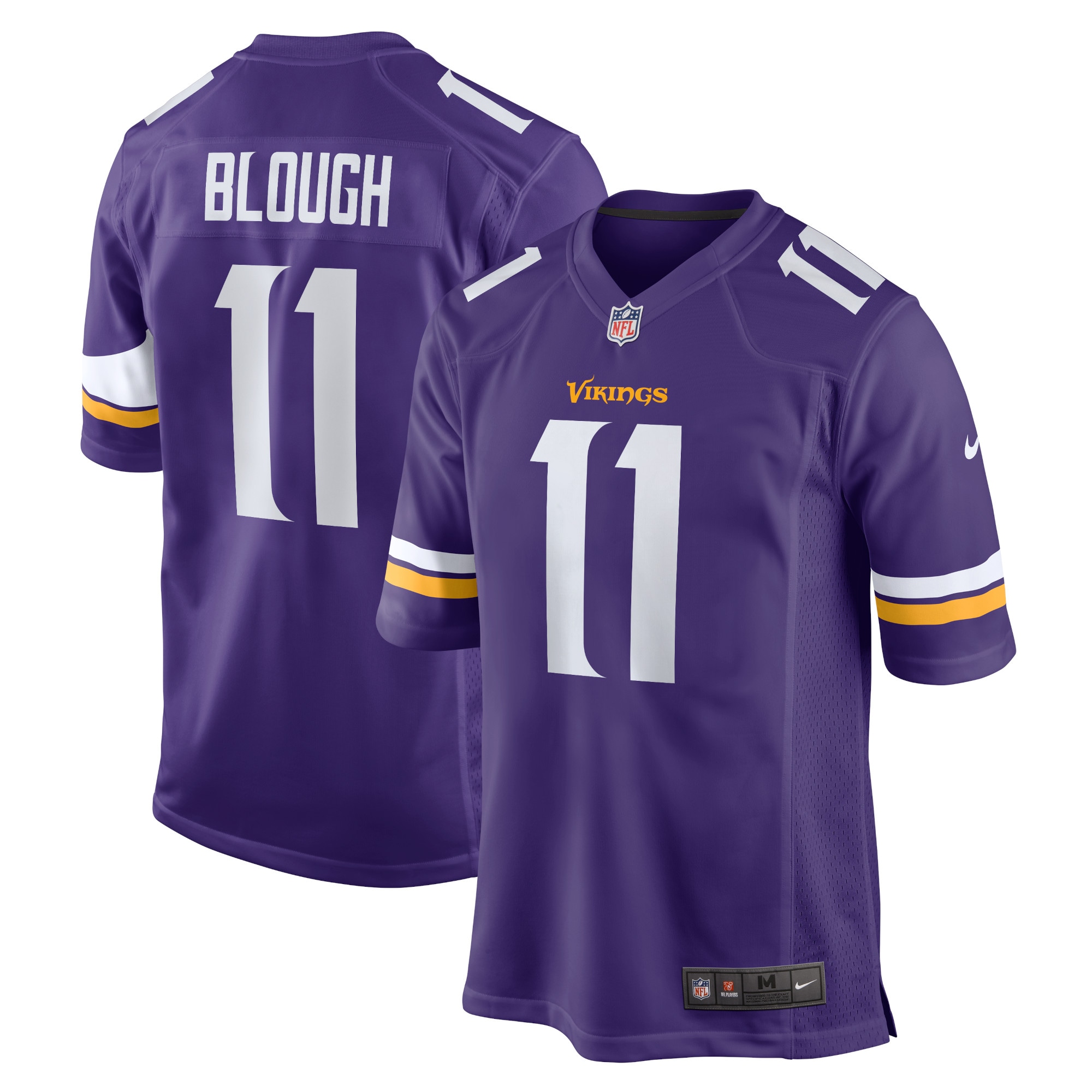 Men's Minnesota Vikings David Blough Purple Home Game Player Jersey