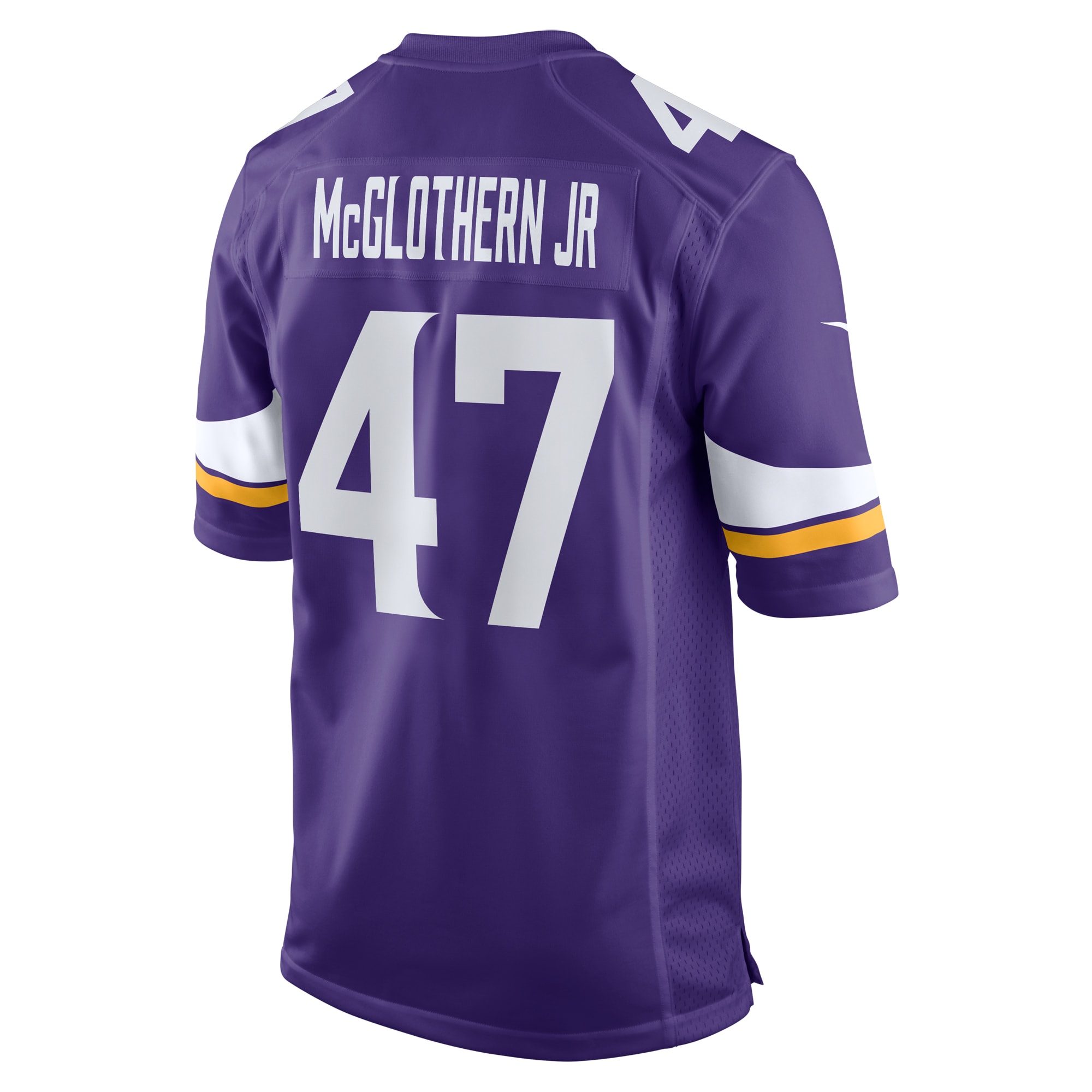 Men's Minnesota Vikings Dwight McGlothern Jr.  Purple Game Jersey