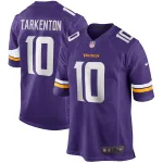 Men's Minnesota Vikings Fran Tarkenton Purple Game Retired Player Jersey