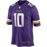 Men's Minnesota Vikings Fran Tarkenton Purple Game Retired Player Jersey