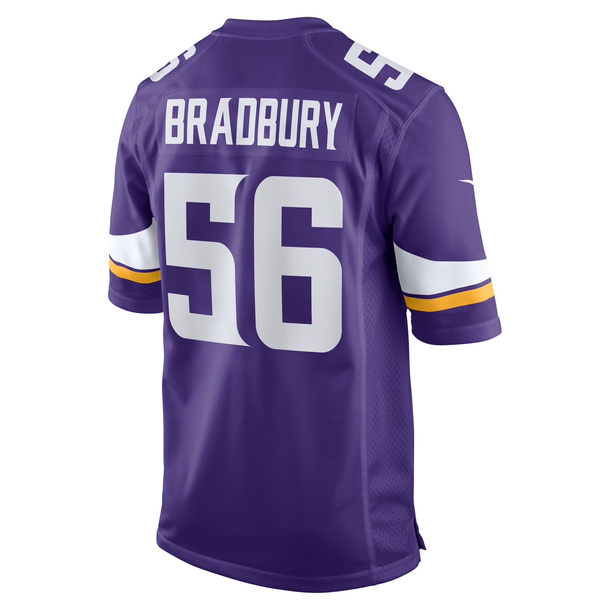 Men's Minnesota Vikings Garrett Bradbury Purple Game Jersey