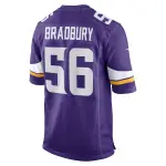 Men's Minnesota Vikings Garrett Bradbury Purple Game Jersey