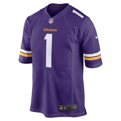 Men's Minnesota Vikings Greg Joseph Purple Game Jersey 02