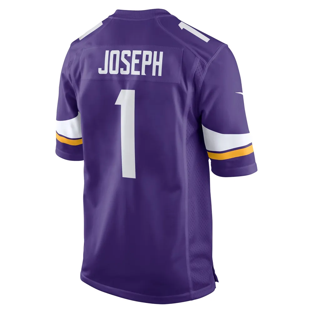 Men's Minnesota Vikings Greg Joseph Purple Game Jersey