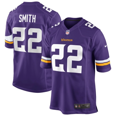Men's Minnesota Vikings Harrison Smith Purple Game Jersey 01