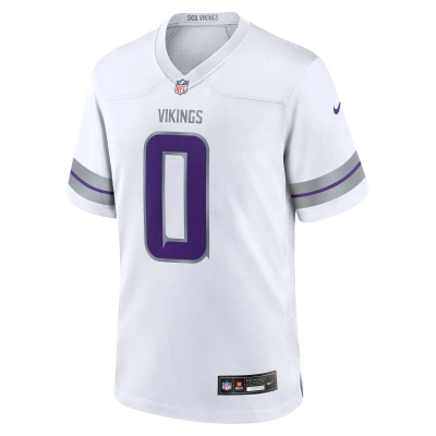 Men's Minnesota Vikings Ivan Pace Jr White Alternate Game Player Jersey 02