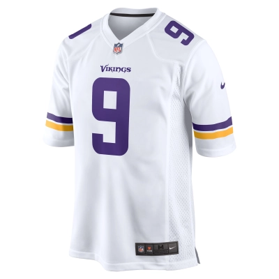 Men's Minnesota Vikings J.J. McCarthy  White Game Jersey 02