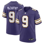 Men's Minnesota Vikings J.J. McCarthy Purple 2nd Alternate 2024 NFL Draft First Round Pick Player Game Jersey
