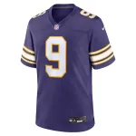 Men's Minnesota Vikings J.J. McCarthy Purple 2nd Alternate 2024 NFL Draft First Round Pick Player Game Jersey
