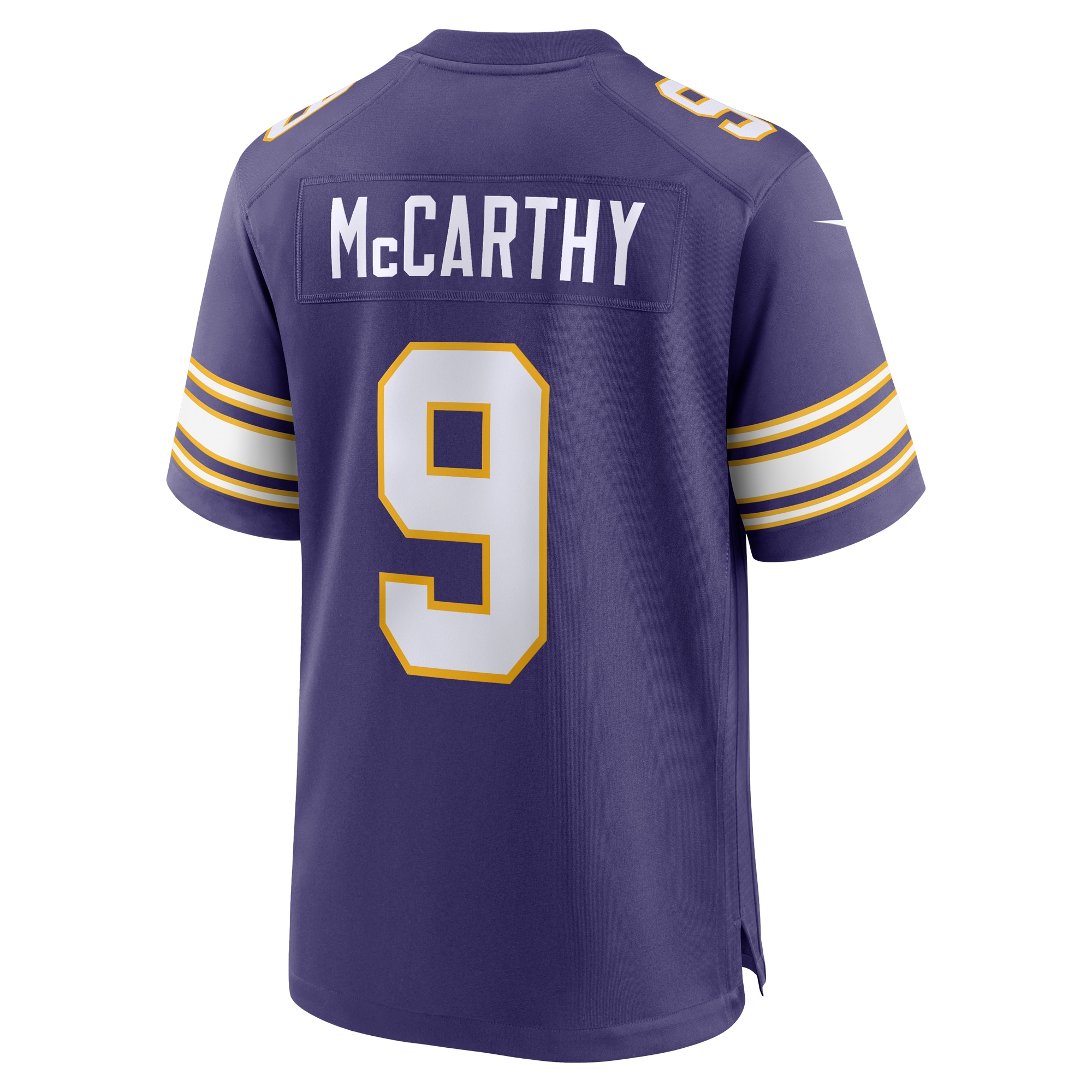 Men's Minnesota Vikings J.J. McCarthy Purple 2nd Alternate 2024 NFL Draft First Round Pick Player Game Jersey
