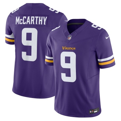 Men's Minnesota Vikings J.J. McCarthy Purple Vapor F.U.S.E. Limited Jersey 01