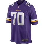 Men's Minnesota Vikings Jim Marshall Purple Game Retired Player Jersey