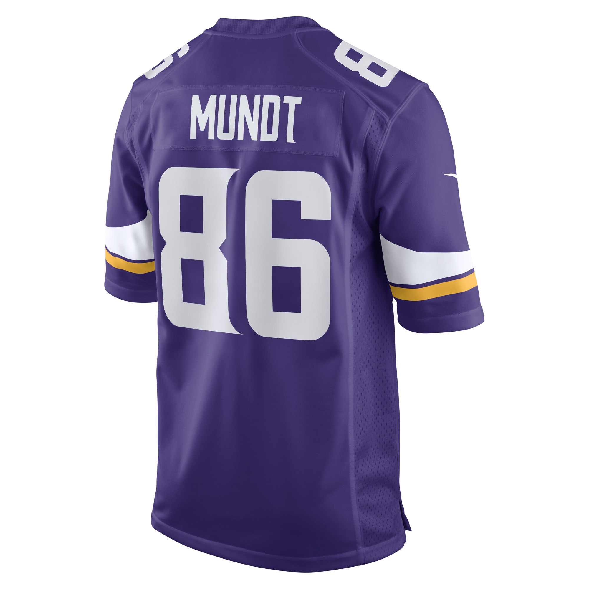 Men's Minnesota Vikings Johnny Mundt Purple Game Player Jersey