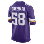 Men's Minnesota Vikings Jonathan Greenard  Purple Team Game Jersey