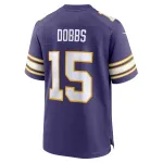 Men's Minnesota Vikings Joshua Dobbs Purple Alternate Game Jersey