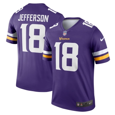 Men's Minnesota Vikings Justin Jefferson Purple Legend Jersey 01