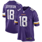 Men's Minnesota Vikings Justin Jefferson Purple Player Game Jersey