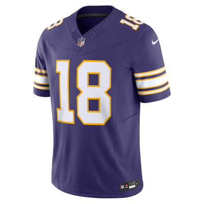 Men's Minnesota Vikings Justin Jefferson Purple Vapor F.U.S.E. Limited Jersey 02
