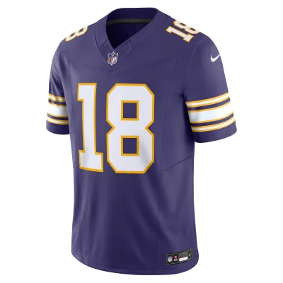 Men's Minnesota Vikings Justin Jefferson Purple Vapor F.U.S.E. Limited Jersey 02