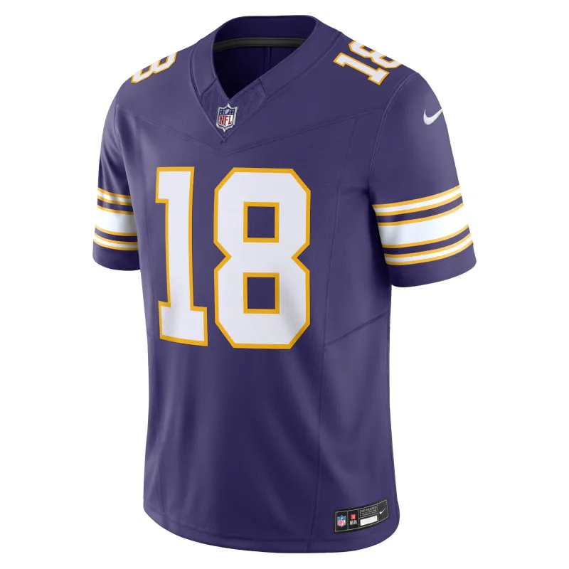 Men's Minnesota Vikings Justin Jefferson Purple Vapor F.U.S.E. Limited Jersey