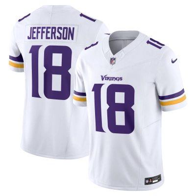 Men's Minnesota Vikings Justin Jefferson White Vapor F.U.S.E. Limited Jersey 01