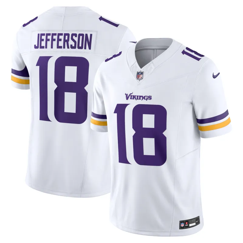 Men's Minnesota Vikings Justin Jefferson White Vapor F.U.S.E. Limited Jersey