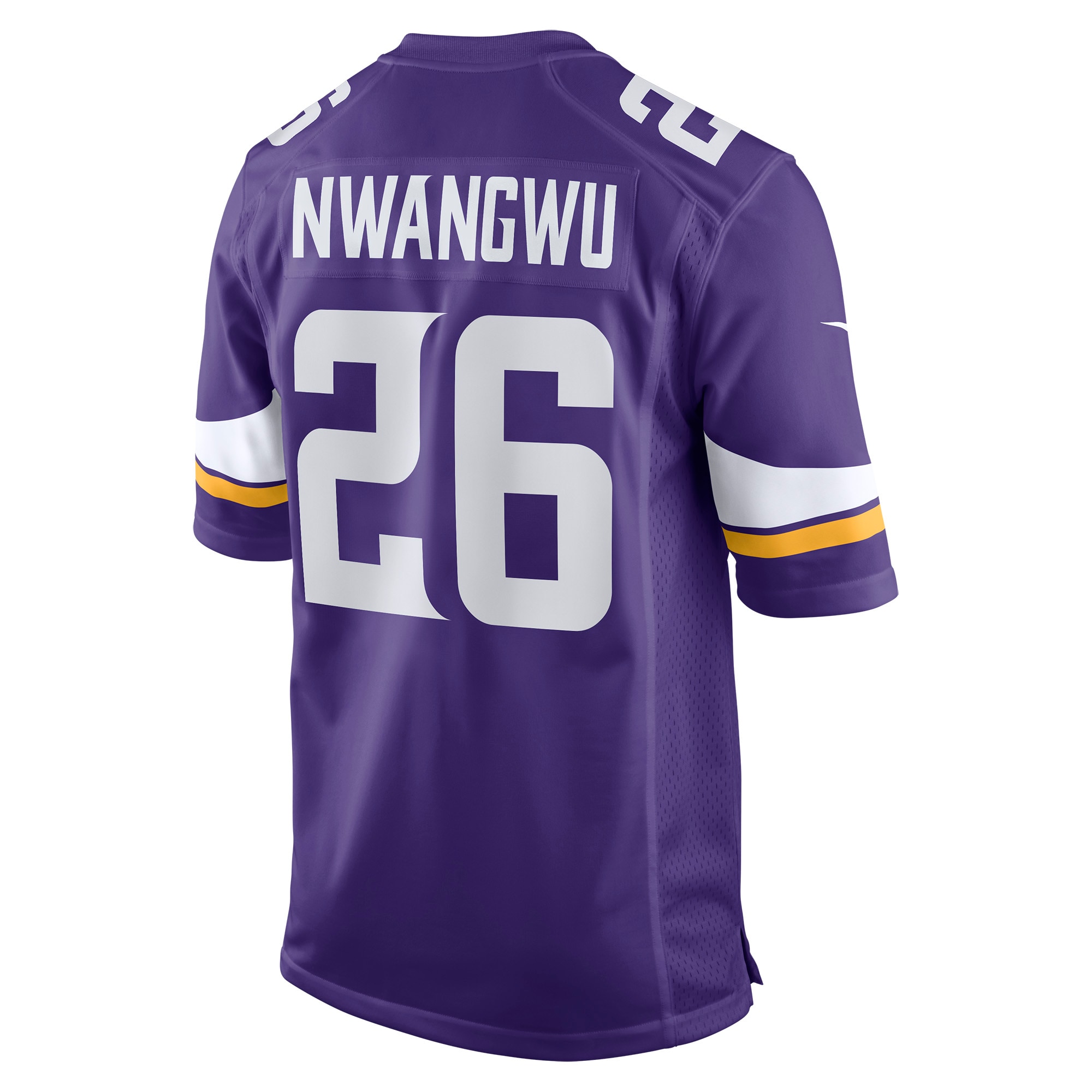 Men's Minnesota Vikings Kene Nwangwu Purple Game Jersey