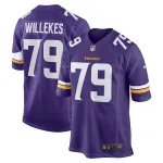 Men's Minnesota Vikings Kenny Willekes Purple Game Jersey