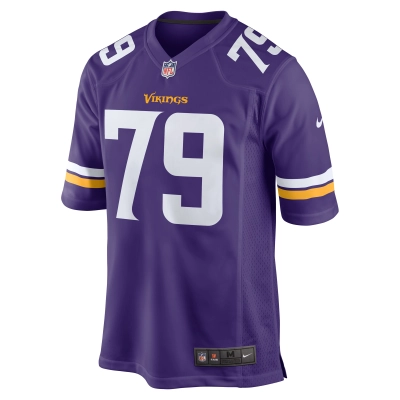 Men's Minnesota Vikings Kenny Willekes Purple Game Jersey 02
