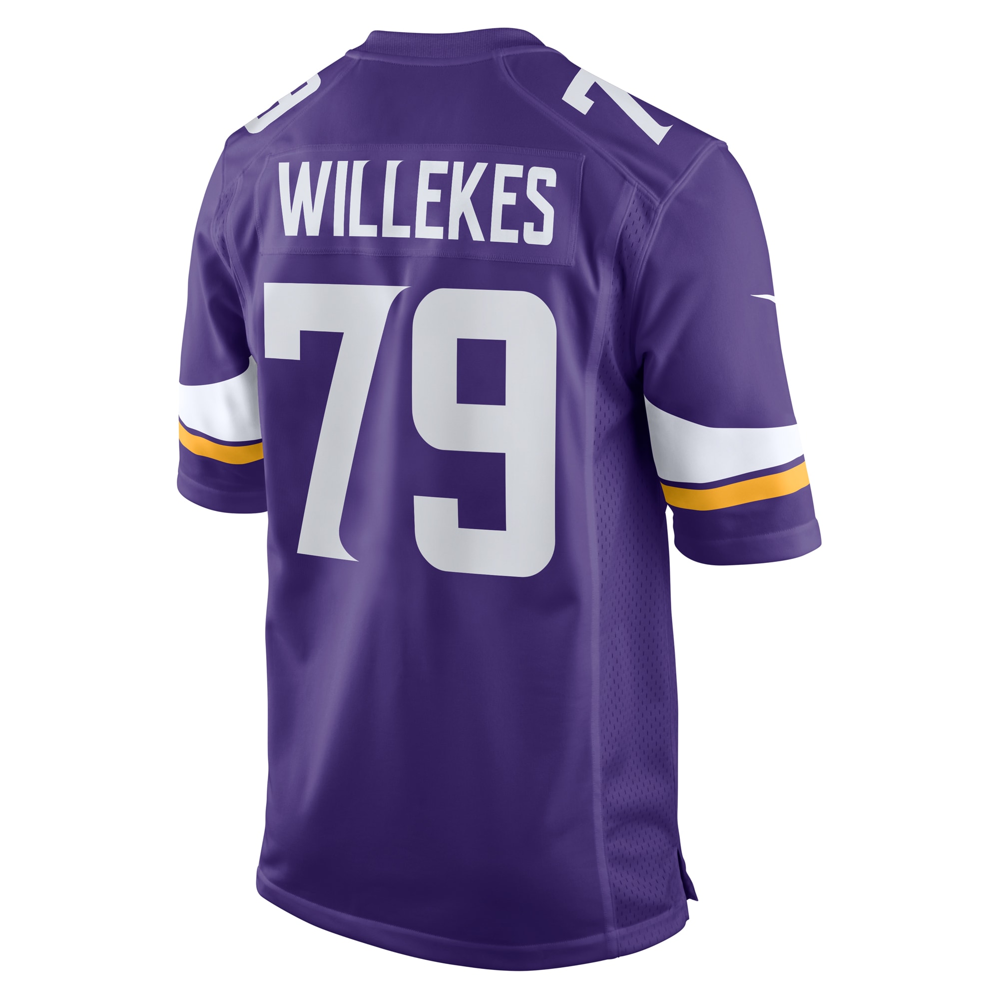 Men's Minnesota Vikings Kenny Willekes Purple Game Jersey