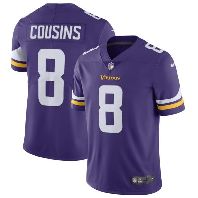 Men's Minnesota Vikings Kirk Cousins Purple Vapor Untouchable Limited Jersey 01