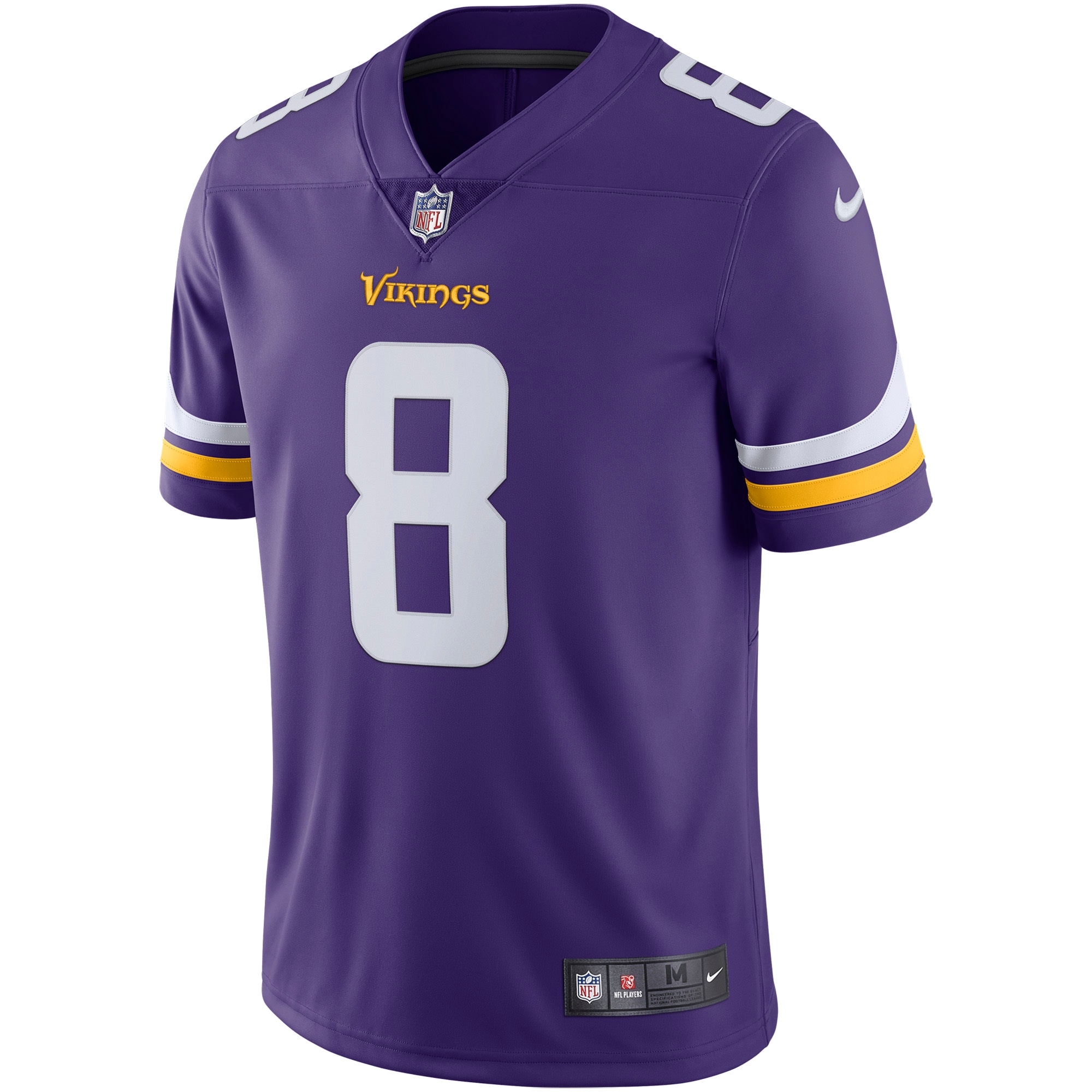 Men's Minnesota Vikings Kirk Cousins Purple Vapor Untouchable Limited Jersey