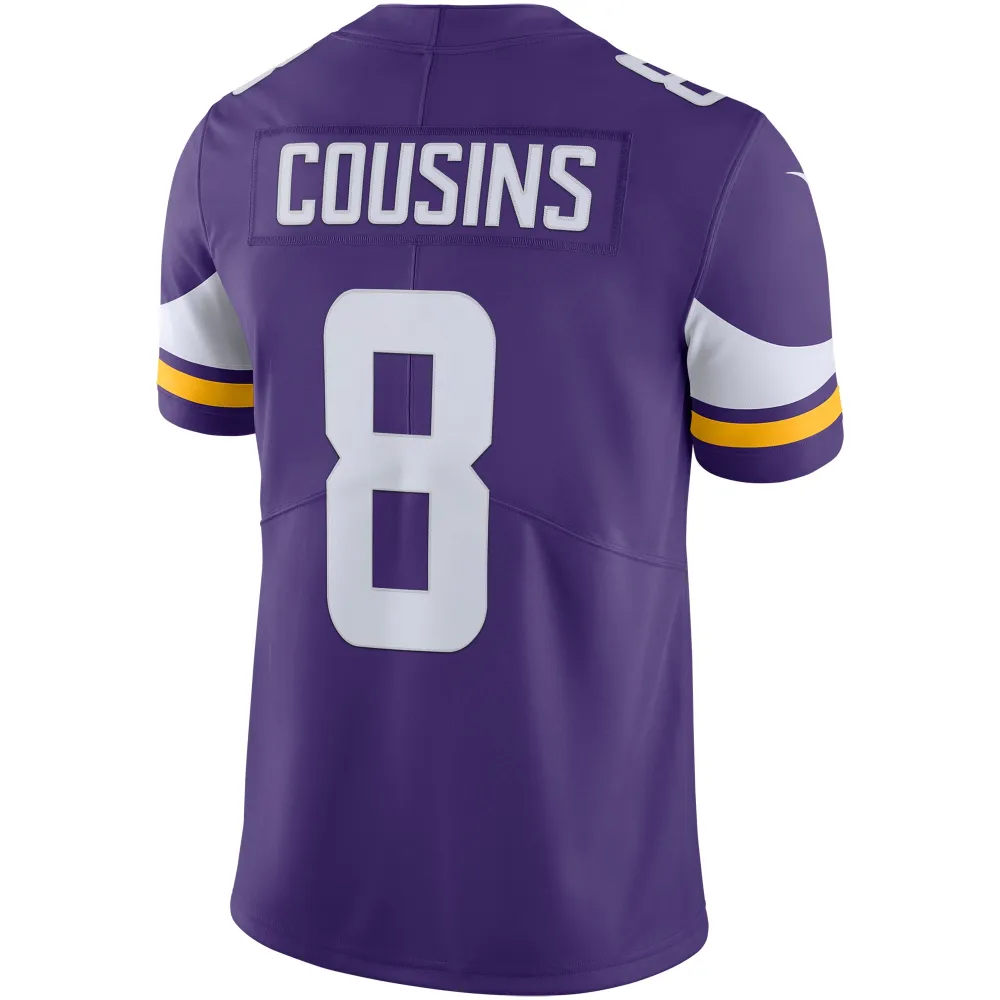 Men's Minnesota Vikings Kirk Cousins Purple Vapor Untouchable Limited Jersey
