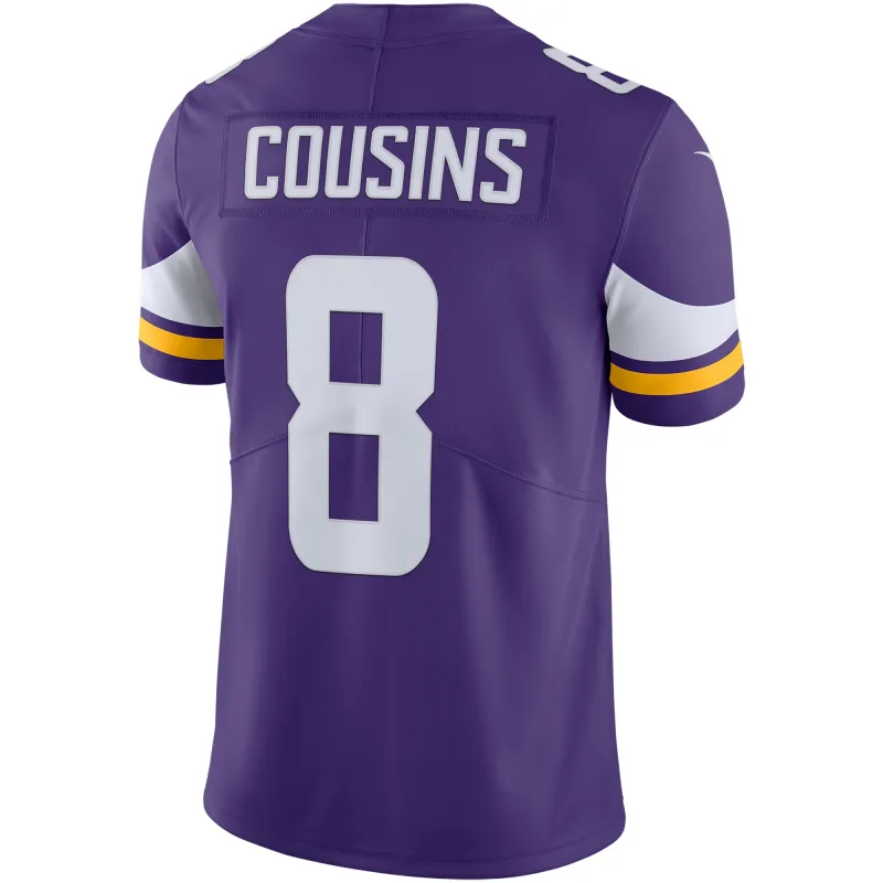 Men's Minnesota Vikings Kirk Cousins Purple Vapor Untouchable Limited Jersey