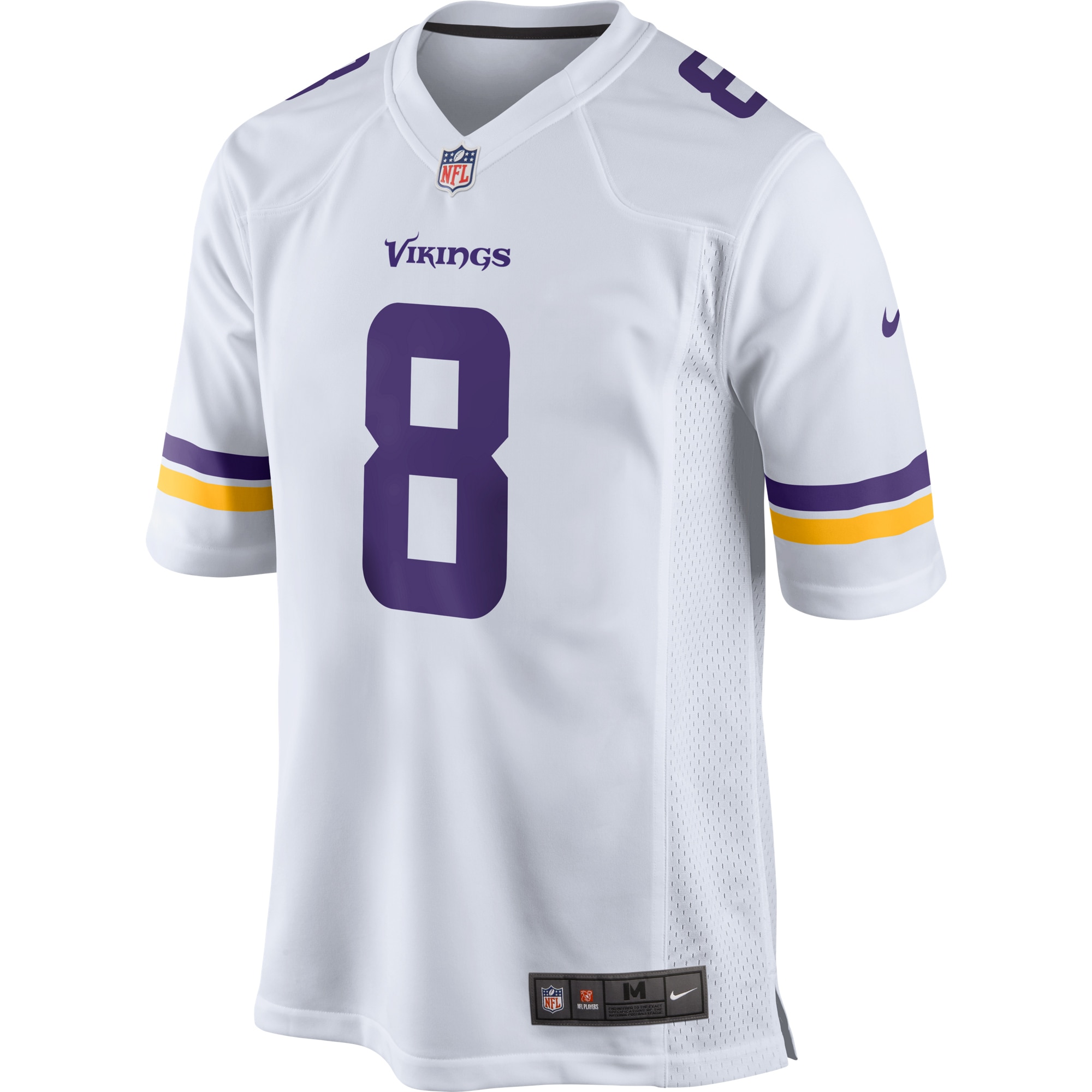 Men's Minnesota Vikings Kirk Cousins White Game Jersey