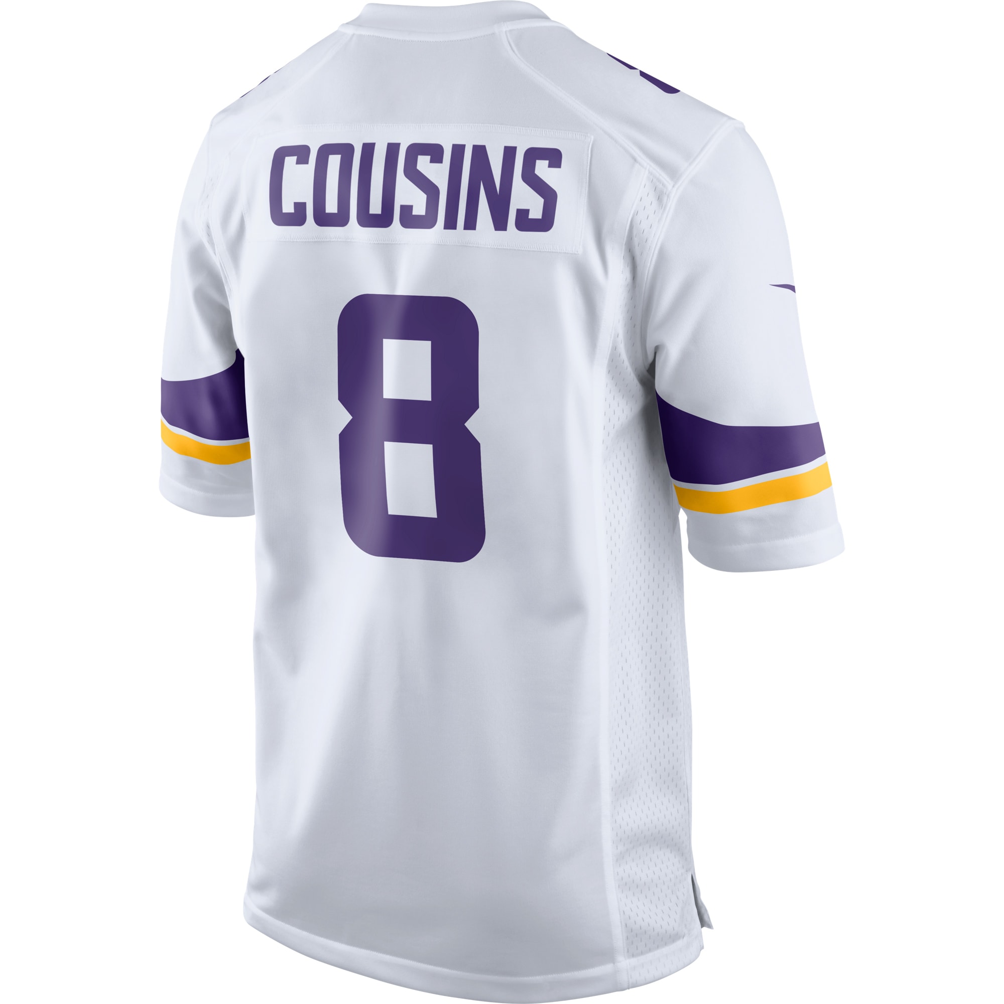 Men's Minnesota Vikings Kirk Cousins White Game Jersey