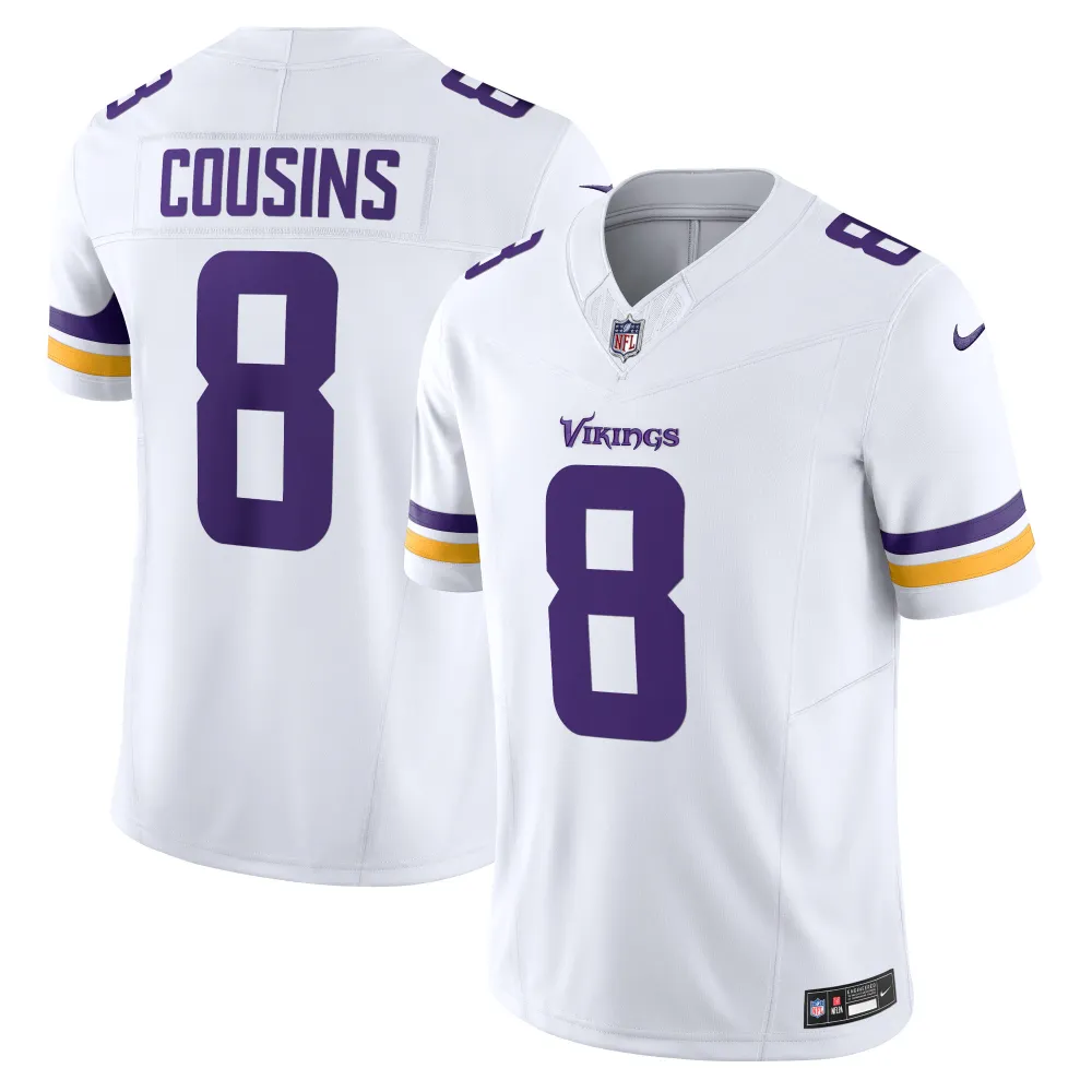 Men's Minnesota Vikings Kirk Cousins White Vapor F.U.S.E. Limited Jersey