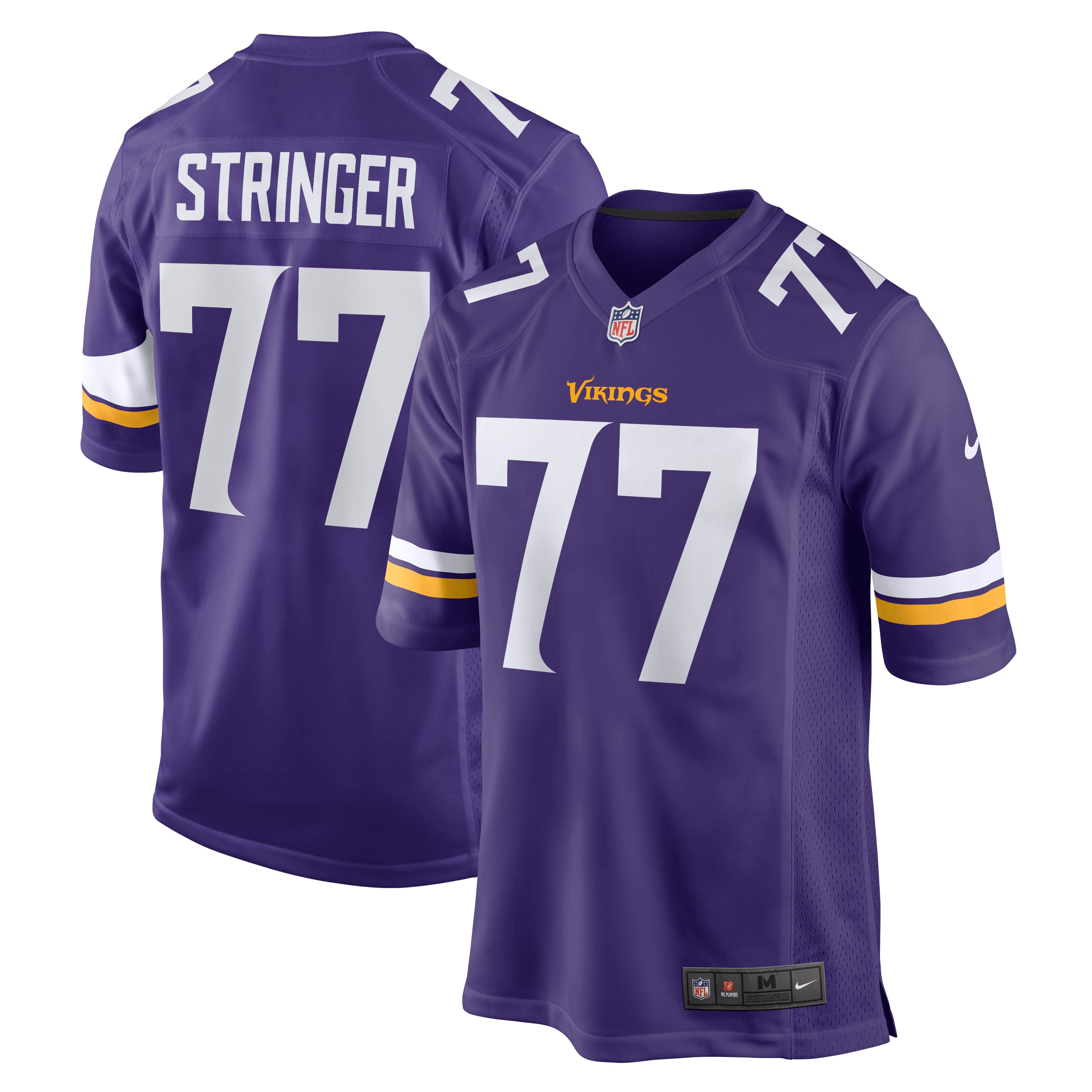 Men's Minnesota Vikings Korey Stringer Purple Retired Player Jersey