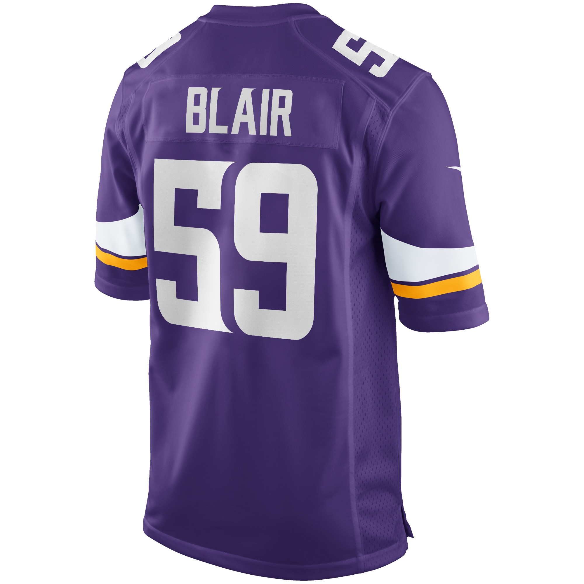 Men's Minnesota Vikings Matt Blair Purple Game Retired Player Jersey