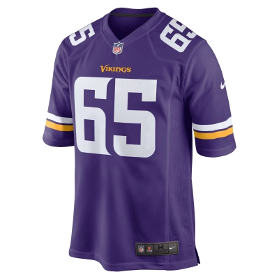 Men's Minnesota Vikings Michael Jurgens  Purple Game Jersey 02