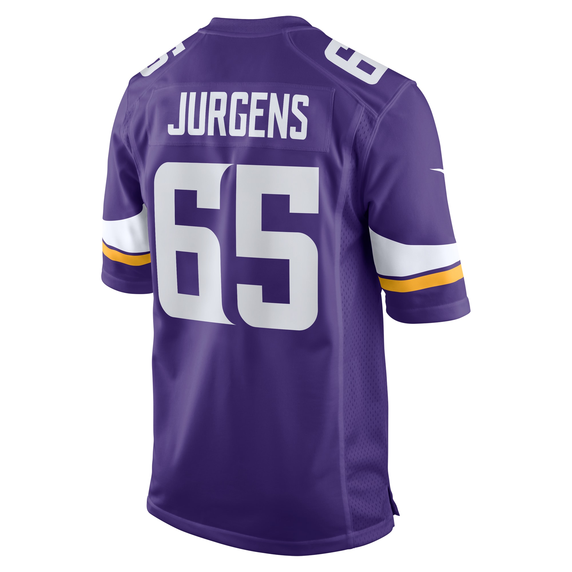 Men's Minnesota Vikings Michael Jurgens  Purple Game Jersey